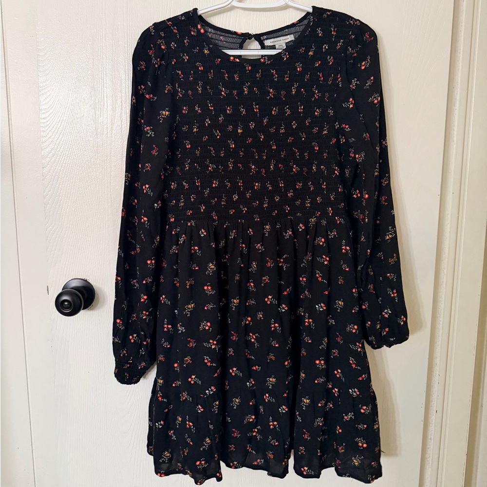 American Eagle Outfitters Black Floral Dress